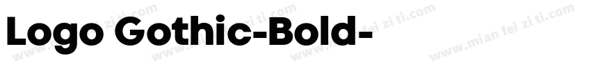 Logo Gothic-Bold字体转换